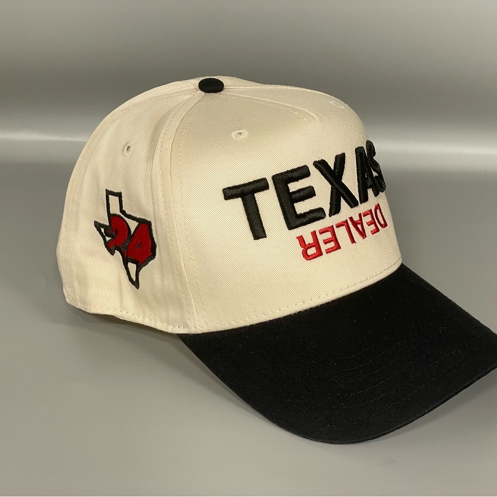 Texas Dealer Cream and Black Hat